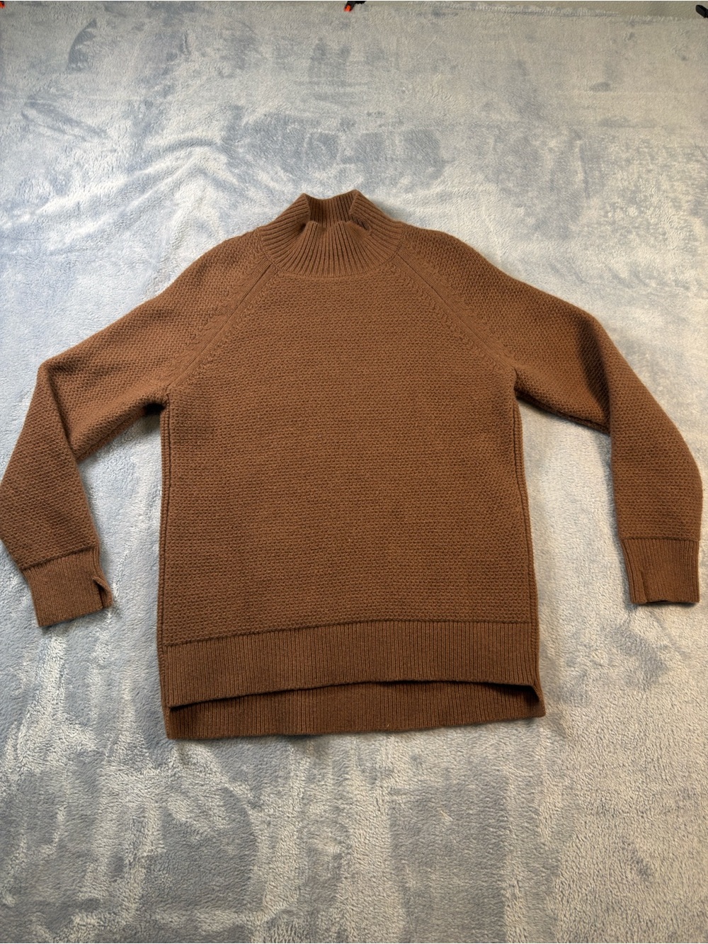 Uniqlo Brown Ribbed Turtleneck Sweater #3210